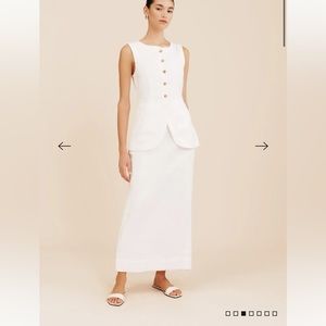 POSSE Emma Vest Small White